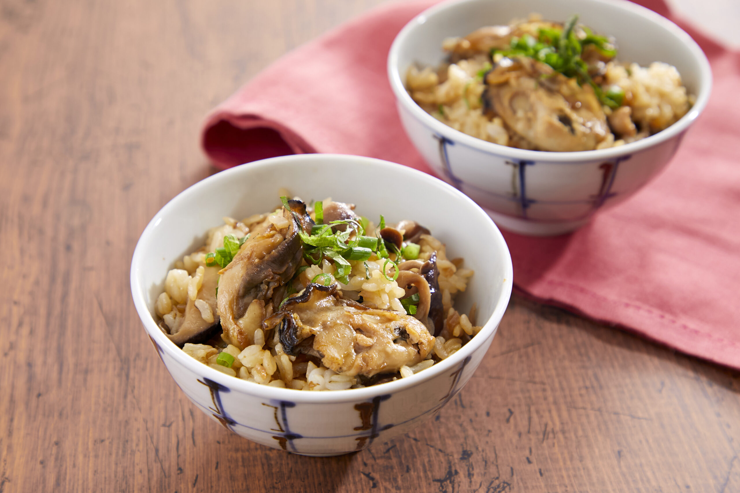 かきときのこのバター醤油混ぜごはん