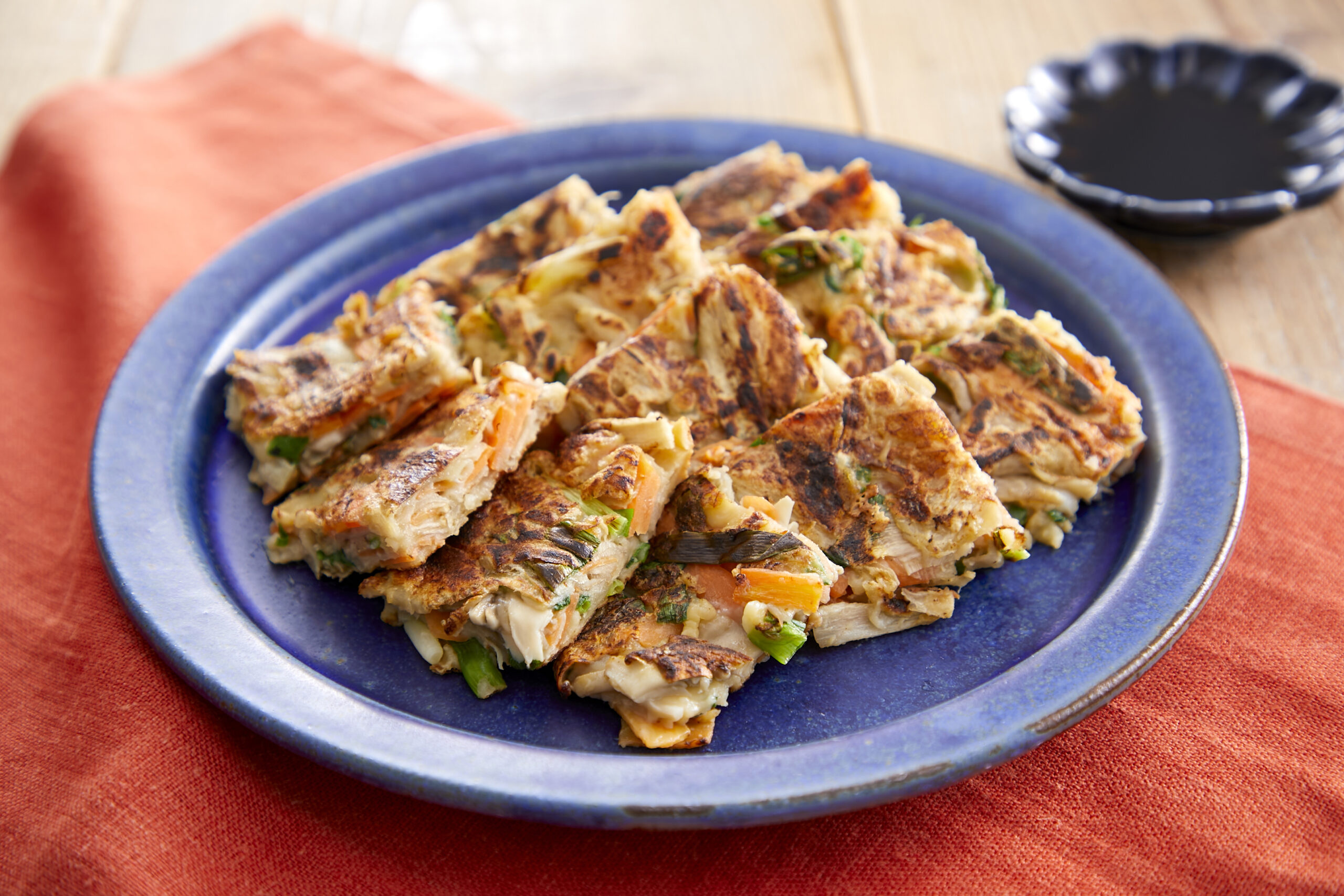 まいたけのチヂミ風